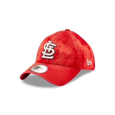 St. Louis Cardinals Gorra | New Era MLB Hand Brush Wash Casual Classic Adjustable Cap Mexico - Rojos